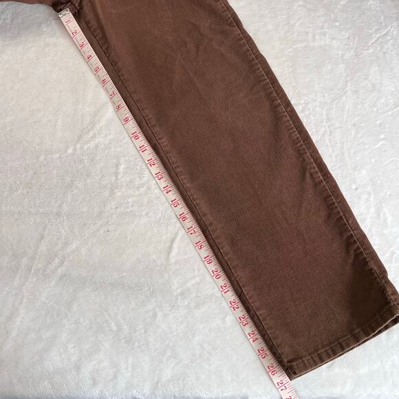 Levi's Vintage Boys Kids Brown Corduroy Pants size 10 Regular 1997 24X27 USA - Picture 8 of 9